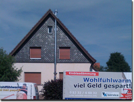 Einblasdämmung Lage/ Lippe